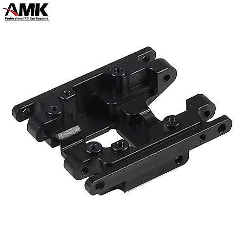 Aliuminum Alloy TRX4M Upgrades Transmission Gearbox Skid Plate with 11T Pinion Gear Box Housing for 1/18 RC Crawler 97054-1 Defend 97074-1 Bronc (Plate-Black) - color: Plate-black
