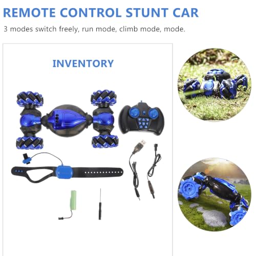 OUNONA 1/18 Mini Rc Stunt Car with Gesture Induction and Responsive Handling, 2.4ghz Remote Off-Road Vehicle Over 6 Years Old Random Color