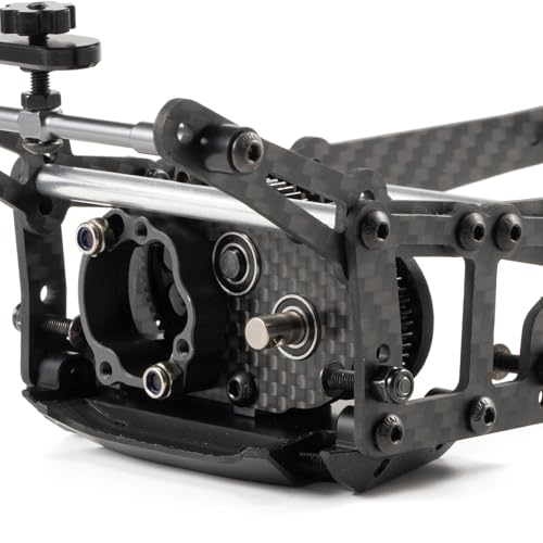 Carbon Fiber Overdrive Transmission Ultralight and Compact OD-3 Gearbox for AR44 Capra Axle LCG Comp Rigs 1/10 RC Rock Crawler(OD3 Transmission) - style: OD3 Transmission