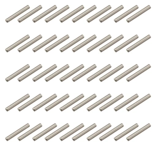 50PCS Silver 1.5x10mm Dowel Pin Hex Wheel Hub Nut Pin Spare Parts for RC Car