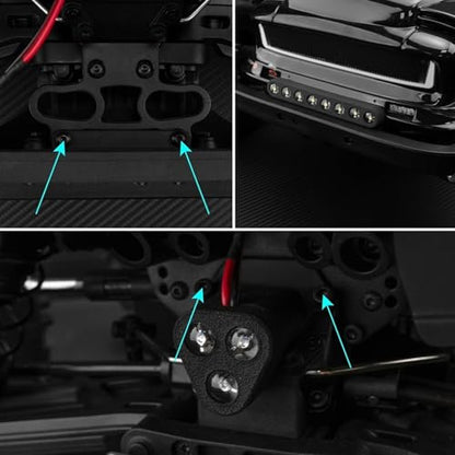 RC Upgrade Accessories for Arrma 1/8 for Notorious 6S V6 for BLX Headlights Light Headlamp Taillight RC Car Truck Model Upgrade Parts Modified Accessories