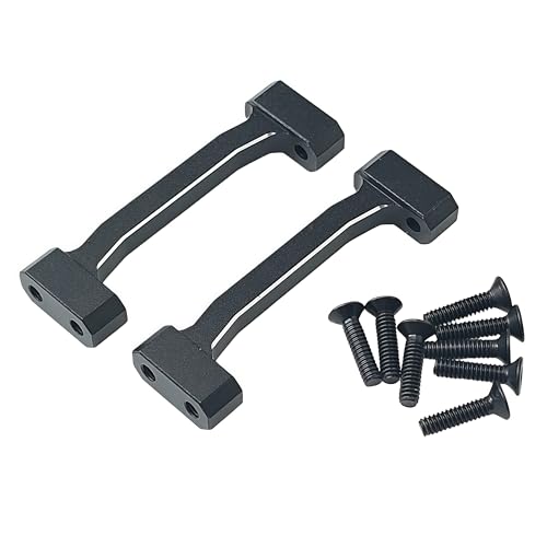 Upper Cross Brace Set for Losi 1/18 Mini LMT 4X4 Brushed Truck (Black) | Aluminum,Monster Truck,Upgrade Parts,RTR-LOS01026,LOS211047 Compatible,RC Car,CNC Machined,High Strength,Precision Fit - color: Black
