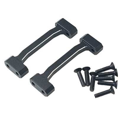 Upper Cross Brace Set for Losi 1/18 Mini LMT 4X4 Brushed Truck (Black) | Aluminum,Monster Truck,Upgrade Parts,RTR-LOS01026,LOS211047 Compatible,RC Car,CNC Machined,High Strength,Precision Fit - color: Black