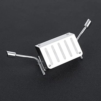 Fuel Tank Exhaust Pipe Replacement Accessory Compatible with Traxxas TRX-4 1/10 RC Car – Stainless Steel & Plastic Simulation Exhaust Pipe Kit with Screws
