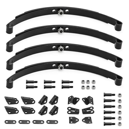 RC Cars Spare Parts For Tamiya 1/14 Front Rear Suspension Steel For Leaf For Spring Lifting Lug Set RC Tractor Trailer Truck Model Car Upgrade Parts(1SET) - color: 1SET