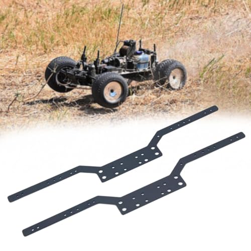 Set of 2 RC Chassis Frame Rails for MN98 MN99S, for DIY, Black - color: Black