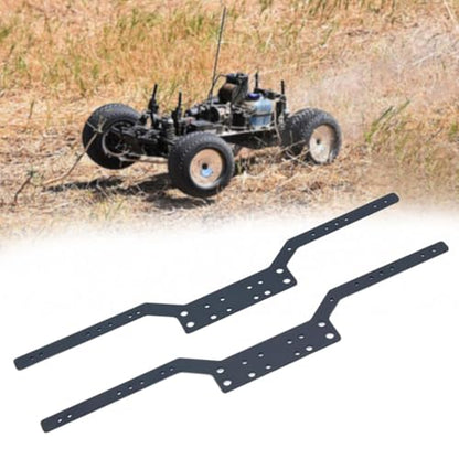 Set of 2 RC Chassis Frame Rails for MN98 MN99S, for DIY, Black - color: Black