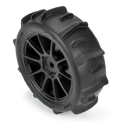 Pro-line Racing Dumont F/R Tires Mounted 12mm Hex Black Mach 10 4 for Arrma Typhon Grom PRO1031010