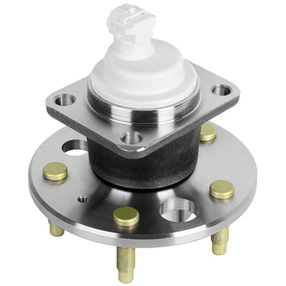 512150 FWD Rear Wheel Bearing Hub Assembly Compatible with 2000-13 Impala | 5 Lugs FWD Rear Wheel Hub Bearing Assembly with ABS, Compatible with 1997-2008 Pontiac Grand Prix, 2000-2013 Chevy Impala - size: 512150/1PC