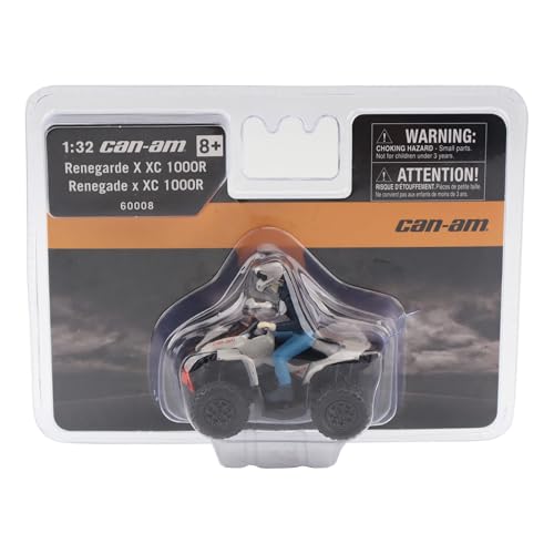 Diecast Masters BRP Bombardier Models 1:32 Scale Diecast Replica Can-Am Renegarde X XC 1000R, Chalk Gray & Magma Red | Item 60008