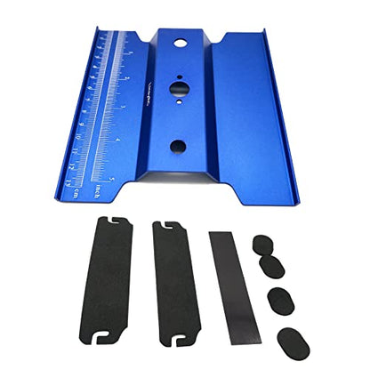 Aluminum Alloy RC Car Work Stand Repair Workstation 360 Degree Rotation Lift with Screws Tray for 1/8 1/10 1/16 Scale RC Car Truck Buggy