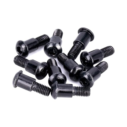 20PCS M3x4x10mm Hex Buttonhead Incision Kingpin Shoulder Screws for Axial SCX10 AR44 AR45 Capra Axle Vanquish F10 H10 Optic Axle (Black) - color: Black