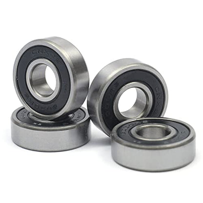 10 PCS 6000-2RS Double Rubber Sealed Deep Groove Ball Bearings 10x26x8mm, Deep Groove Ball Bearing ABCE-3 Pre-Lubricated, Chromium Bearing Steel (6000-2RS, 10) - size: 6000-2RS