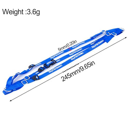 Y Strap for Spare Tire,1/10 Scale RC 3-Point Adjustable Spare Tire Tie Down Strap fit for Traxxas UDR TRX-4 Axial 90048 RR10 1.9" 2.2" Tire Roof Rack Accessories 3 Way Ratchet Strap Tie Down (Blue) - color: Blue