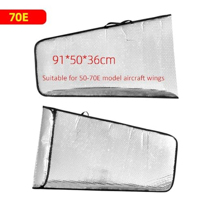 Bubble Protection Wings Bag for for 30-50E/70E /30CC/ 50CC /100CC RC Fixed-Wing Airplane, Can Accommodate 2 Wings &1 Carbon Tube (70E) - color: 70e