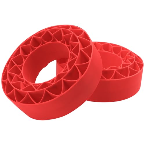 4Pack ShareGoo Silicone Rubber 1.9 RC Crawler Tire Foam Insert 108x42mm Compatible with Axial SCX10 90046 Traxxas TRX4 Redcat Gen7 Gen8 1/10 RC Crawler 1.9" Wheel Tires (Red) - color: Red