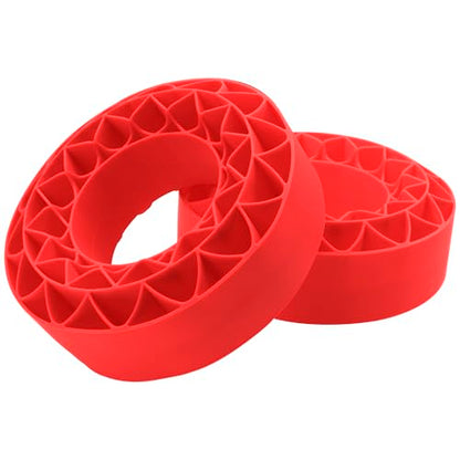 4Pack ShareGoo Silicone Rubber 1.9 RC Crawler Tire Foam Insert 108x42mm Compatible with Axial SCX10 90046 Traxxas TRX4 Redcat Gen7 Gen8 1/10 RC Crawler 1.9" Wheel Tires (Red) - color: Red