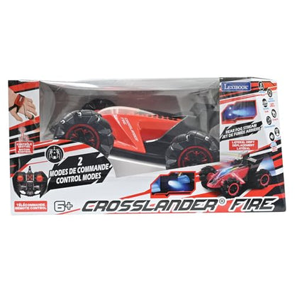 LEXIBOOK, Crosslander Fire RC Car, RC60 | Smoke Jet, Gesture Control, Music, Rechargeable - style: Crosslander Fire