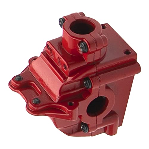 Aluminum Alloy 144001 Differential Gearbox Housing Cover Gear Box Shell Compatible with WLtoys 144001 1/14 RC Car Upgrade Parts (Red) - color: Red