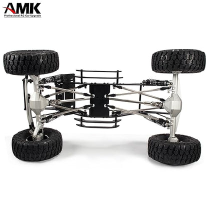 AMK 68-229mm Severable Ruled SCX10 Driveshaft Stainless Steel TRX4 Drive Shaft for 1/10 RC Crawler Sportys Scalers GSPEED Axial Capra UTB10 Pro Upgrades DIY LCG Rig (2Pcs Black) - color: 2pcs Black