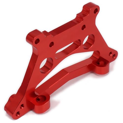 Alloy Aluminum Rear Shock Tower Absorber Plate 539080 for rc car 1/10 FS Racing Truck Buggy 53810 Upgraded Parts(Red) - color: Red