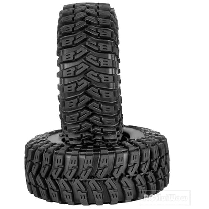 1.3" RC Crawler Tire Skins,Multi-Terrain Soft Sticky Rubber Tires(70 * 26mm) for TRX4 SCX24 FCX24 Ascent-18 1/18 1/24 Off-Road RC Car Upgrade Parts,4PCS (Style A) - style: StyleA(4PCS)