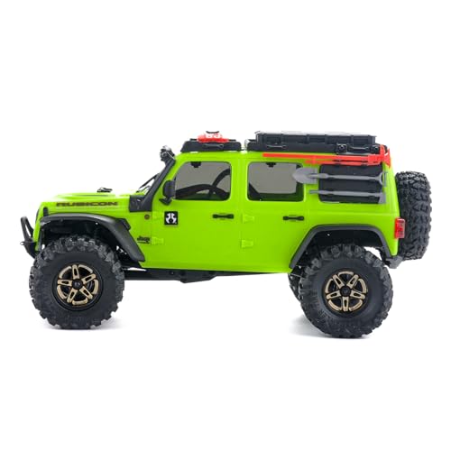 for Axial SCX30 Upgrade Wheels & Tires – 0.7" Brass Rim with Offset for Ford Bronco, Jeep Wrangler, Chevrolet K10 RC Rock Crawler Accessories 4pcs/Set
