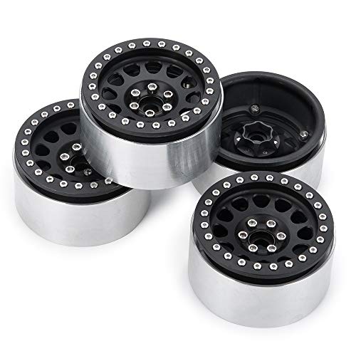 Aluminum 2.2" RC Beadlock Wheels 35mm for 1:10th Crawler Car 4PCS