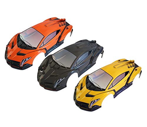 1/10 Scale RC Printed Precut Drift Racing Touring Onroad Car Body Shell Width 190mm (Orange)