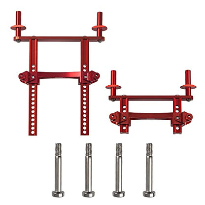 Metal Front & Rear Body Mounts Shell Post Fixing Bracket Compatible with Traxxas TRX4 Defender 8215 1/10 RC Crawler Car Upgrade Part