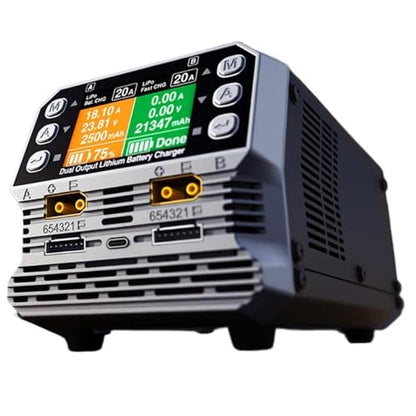 Compatible for SKYRC PC1080NEO Dual Channel LiPo Charger | 540W x 2, RC Airplane, Multi Language(US Plug) - color: US Plug