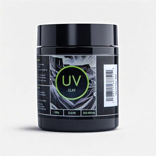 UV Light Curing Putty 100g - Multi-Purpose Adhesive for Crafts, Repair, Nails, 3D Print Fixes - 365-405nm Wavelength Range, Quick-Curing, Durable & Easy to Use - Ideal for Professionals and Hobbyists