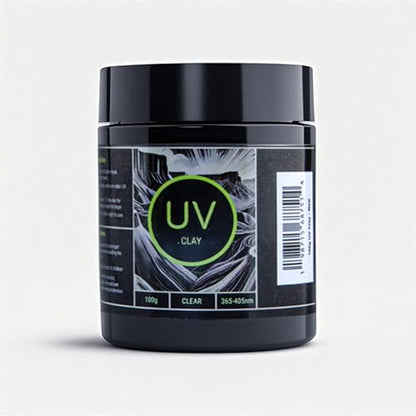 UV Light Curing Putty 100g - Multi-Purpose Adhesive for Crafts, Repair, Nails, 3D Print Fixes - 365-405nm Wavelength Range, Quick-Curing, Durable & Easy to Use - Ideal for Professionals and Hobbyists