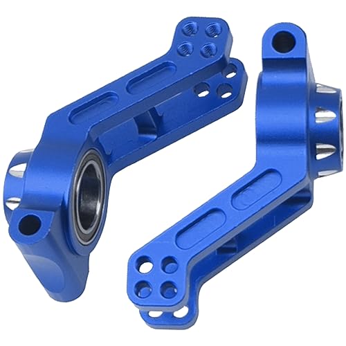 Metal Rear Axle Steering Knuckles, Rear Hub Carrier Rear Axle Cup Mount Upgrades Parts Compatible with Arrma 1/8 Infraction 4X4 MEGA/Vendetta 4X4 3S BLX RC Car (Blue)