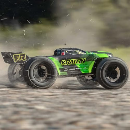 ARRMA RC Truck 1/8 KRATON 4X4 6S BLX BRUSHLESS V6 Speed Truck RTR (Lipo Battery and Charger Not Included) (Green/Black), ARA8608V6T3 - color: Green/Black