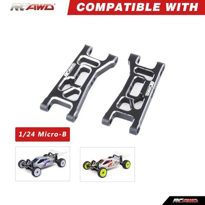 RCAWD Aluminum Front Rear Lower Suspension Arms for Losi Micro-B LOS-1768