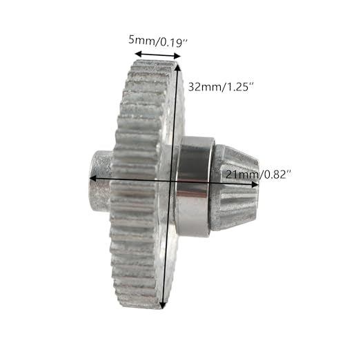 for H16BM RC Car Main Drive Shaft 16401 & Gear 16402 Accessory Replacement Spare Parts for H16BM H16GT H16DR JC16EP H16R H16E 16208 16209 16210 H16P M161 M164 Trucks - color: 16401 and 16402