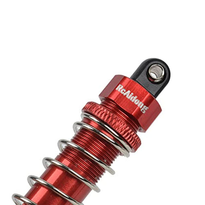 Aluminum Front & Rear Shock Absorber Assembled for Tamiya TT-02B Redcat Hongnor LRP HPI Team LOSI 1/10 Buggy Car (Red) - color: Red