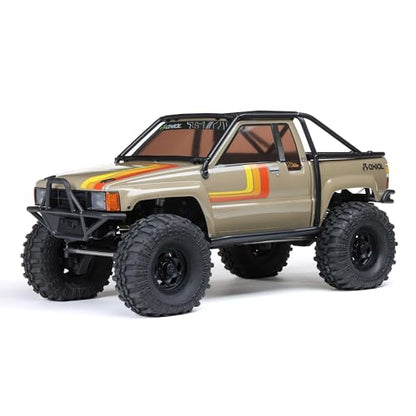 Axial SCX10 III 1987 Toyota SR5 4X4 RC Truck 1/10, Tan | RTR Brushed Rock Crawler, AXI-2062T1, Lipo Battery and Charger Not Included - color: Tan