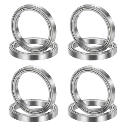 uxcell 8Pcs 6809ZZ 45mmx58mmx7mm Deep Groove Ball Bearings, Double Metal Shielded Bearing Steel ABEC5 High Performance for Industrial Machinery Precision Transmission, Silver - size: 6809ZZ 45mmx58mmx7mm