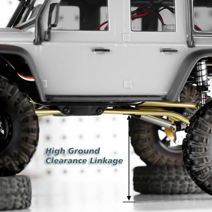 Brass Steering Links High Clearance Chassis Trx4m Links Set CNC for TRX4M Upgrades 1/18 RC Crawler
