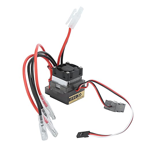 RC Brushed ESC 360A Brushless Motor ESC with Heat Sink and Cooling Fan Hand & Wrist Braces for 1/10 RC Crawler Car Arm Hand & Finger Supports