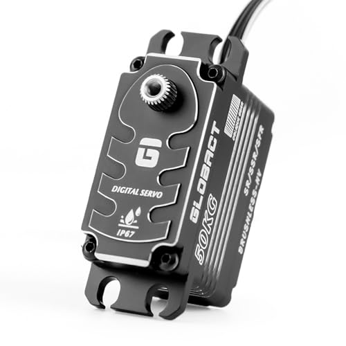 GLOBACT 50KG Brushless Servo Low-Profile for 1/8/ 1/10 RC Car Boat Airplane