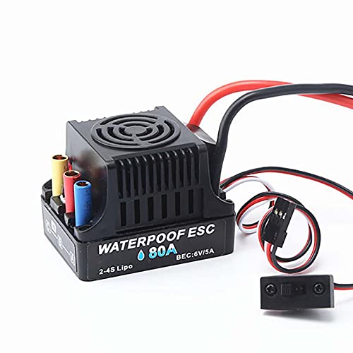 GoolRC 3660 3800KV Brushless Motor 80A ESC Brushless Electronic Speed Controller 6V/3A BEC for 1/10 RC Car Crawler Truck