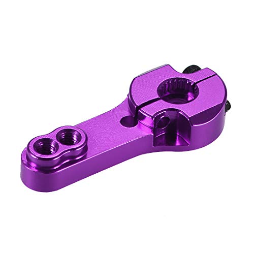 uxcell Aluminum Servo Horn 25T M3 Thread Purple, for Futaba Savox Xcore HL HSP HD Power Go Tech,2pcs