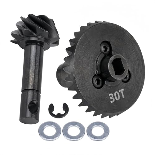 RC Heavy Duty Overdrive Bevel Gear 30/8T Front and Rear Universal for 1/10 RC Crawler Axial SCX10 II AR44/45 Capra Currie F9 Portal Axle Accessories Upgrade (30/8T) - size: 30/8T