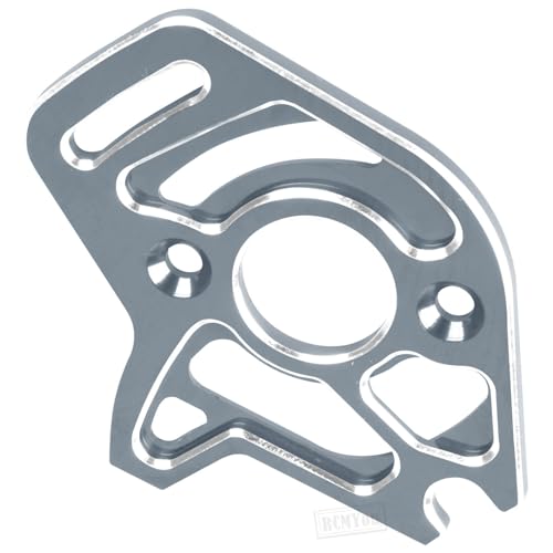 Aluminum RC Motor Mount Upgrades Part for 1/10 Slash 4x4/Slash 4x4 VXL,Alloy Motor Plate Hops Up,Titanium - color: Titanium - Upgrades Part