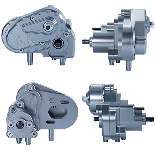 Benedict Harry Metal Aluminum Gearbox Complete Transmission Case with Gear for 1/10 Axial SCX10-AXI03004 Capra RC Car Upgrade Parts