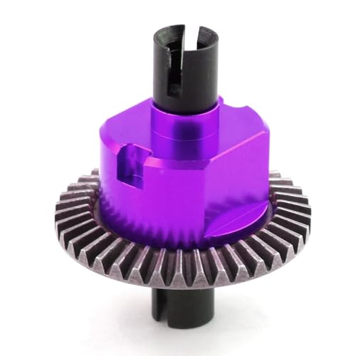 Metal Differential Diff RC Upgrade Parts for HSP 94122 94188 94177 94166 94155 94123 94111 94106 94107 94108 94103 RC Car (Purple) - color: Purple