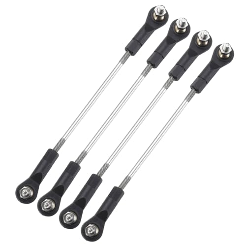 MECCANIXITY 4Pcs Adjustable Turnbuckles Camber Link, 99-109mm Turnbuckle Rod Steering Servo Linkage with M3 Ball Head Rod Ends for RC Car Replace Parts - size: 99-109mm